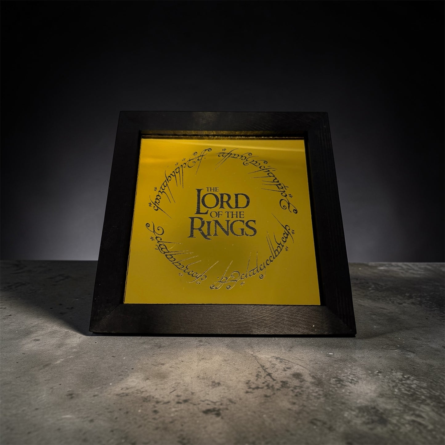 Lord of the Rings Wooden Framed Display 14.5x14.5cm