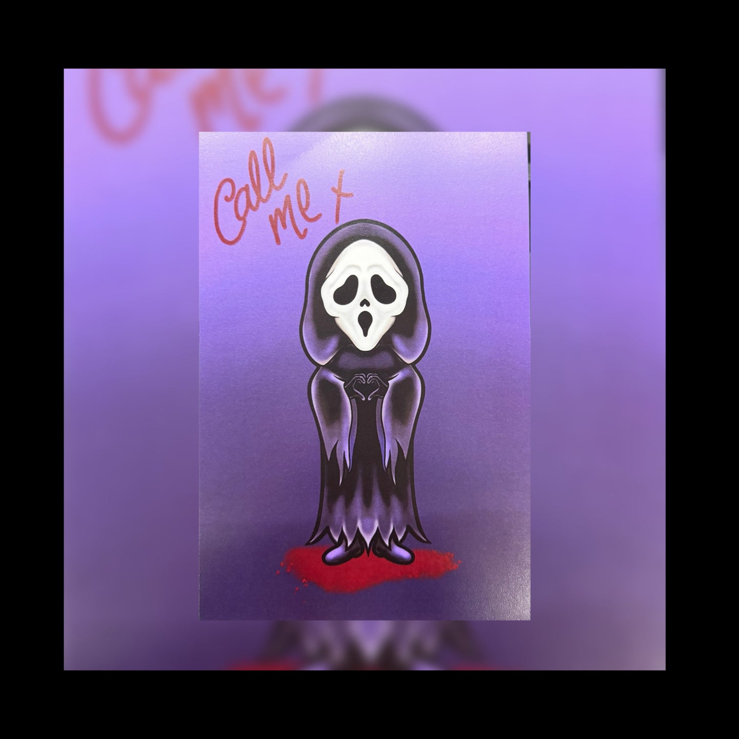 Ghostface Original Art Print A5