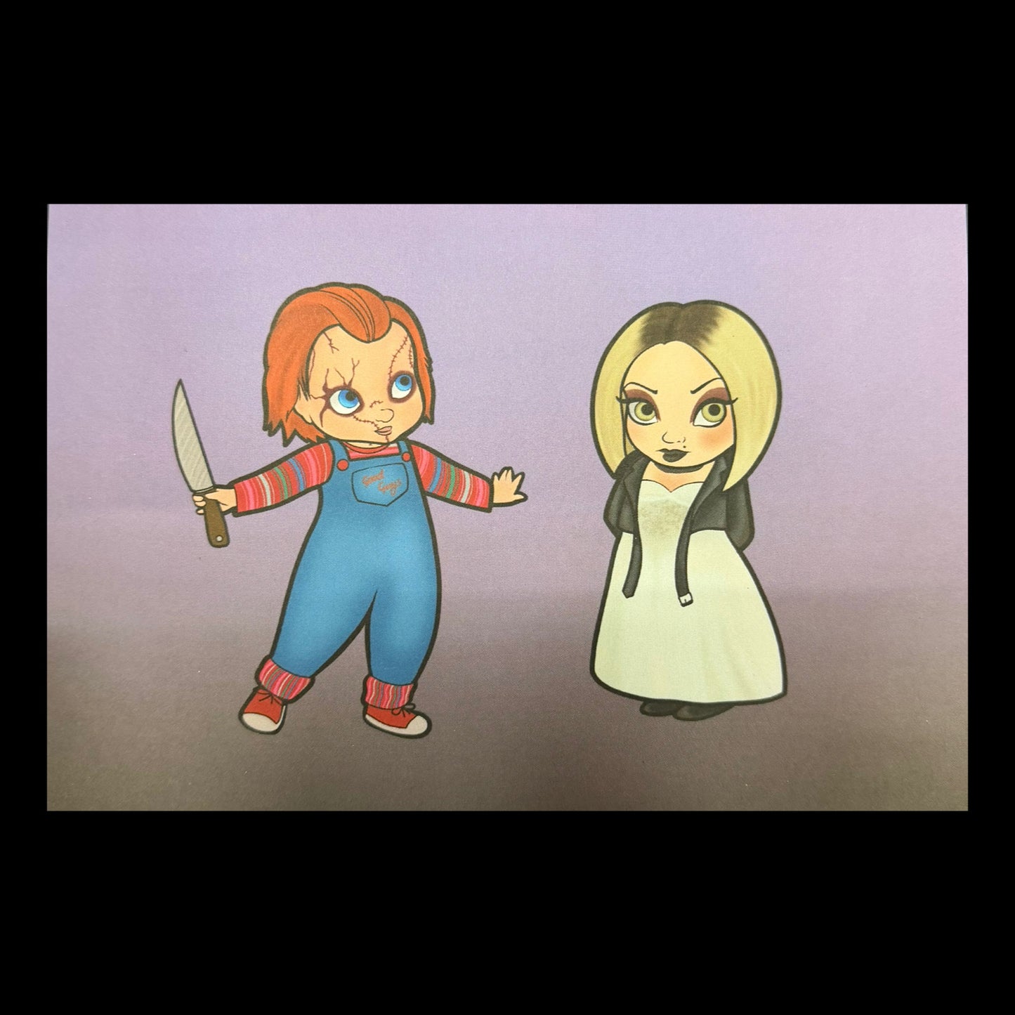 Chucky & Tiffany Original Art Print A5