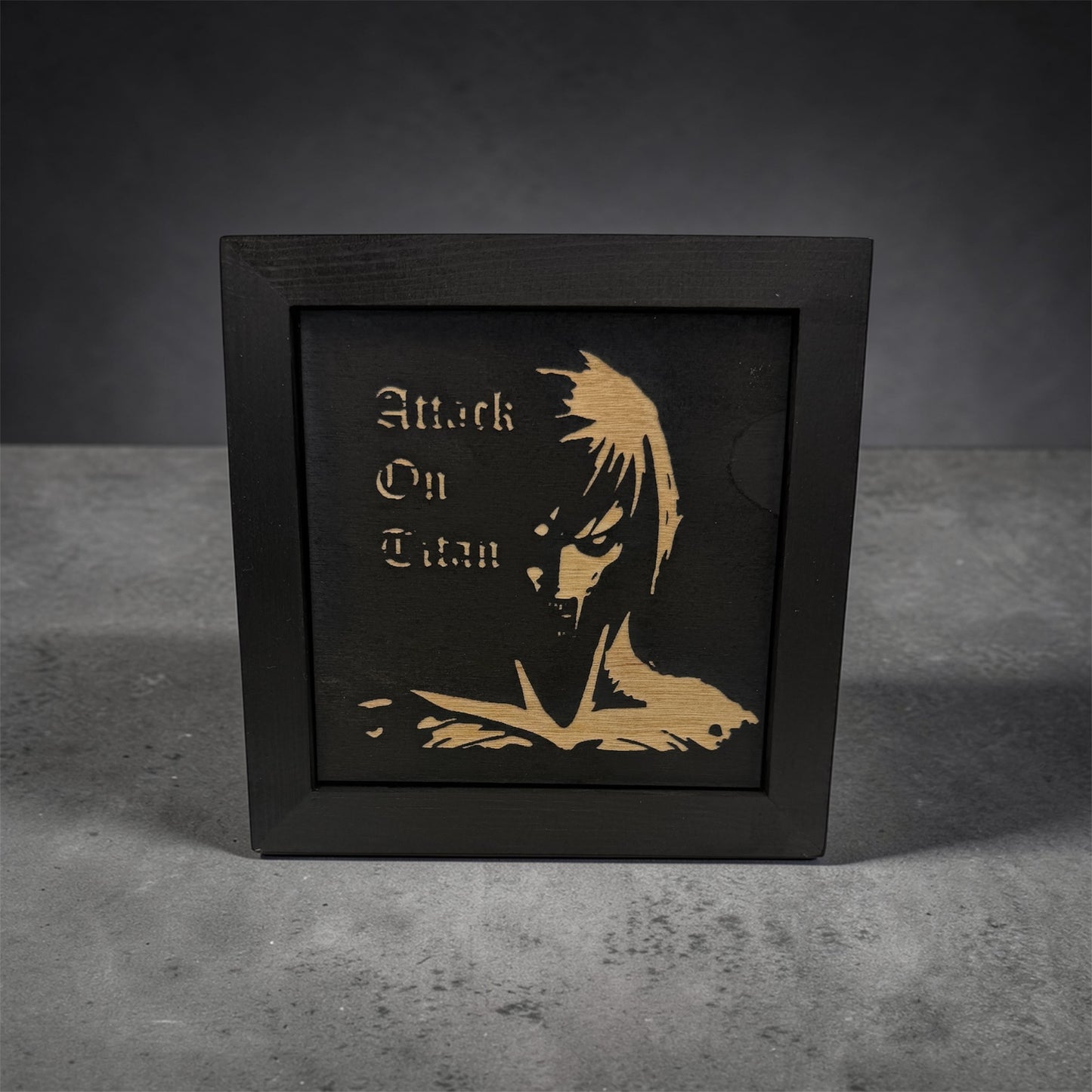 Attack on Titan Open Wooden Picture