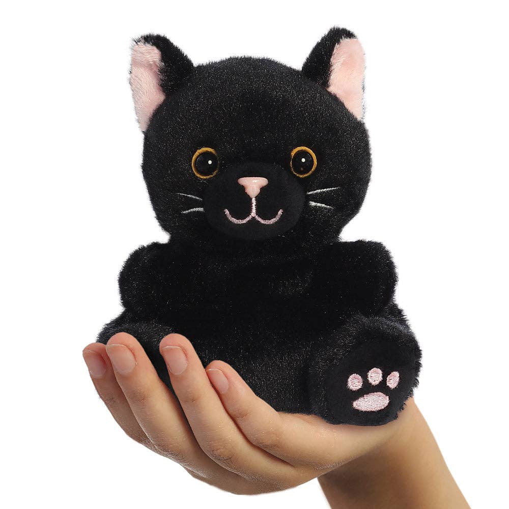 Palm Pals Twilight Black Cat Soft Toy #7