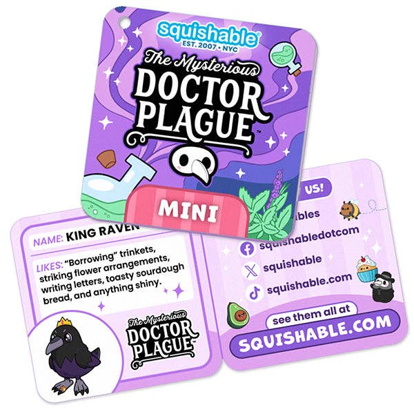 Squishable - Mini King Raven Plush