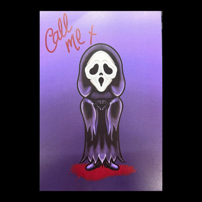 Ghostface Original Art Print A5