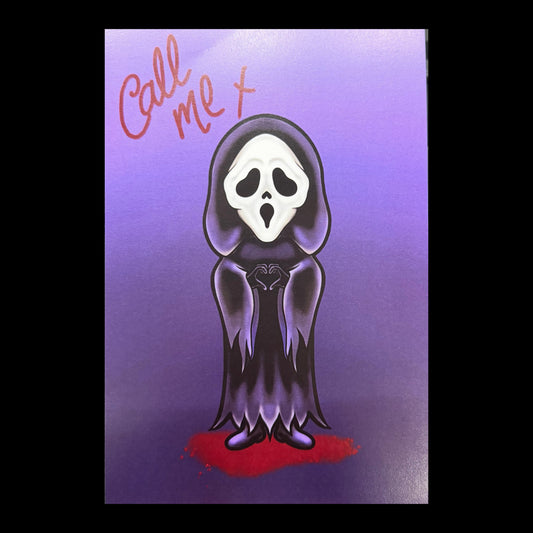 Ghostface Original Art Print A5