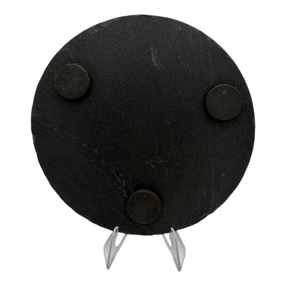 Ice Nine Kills Slate Coaster 10cm – Laser Engraved Rough Edge Stone Coaster | Horror Movie Gift | Rustic Drink Coaster