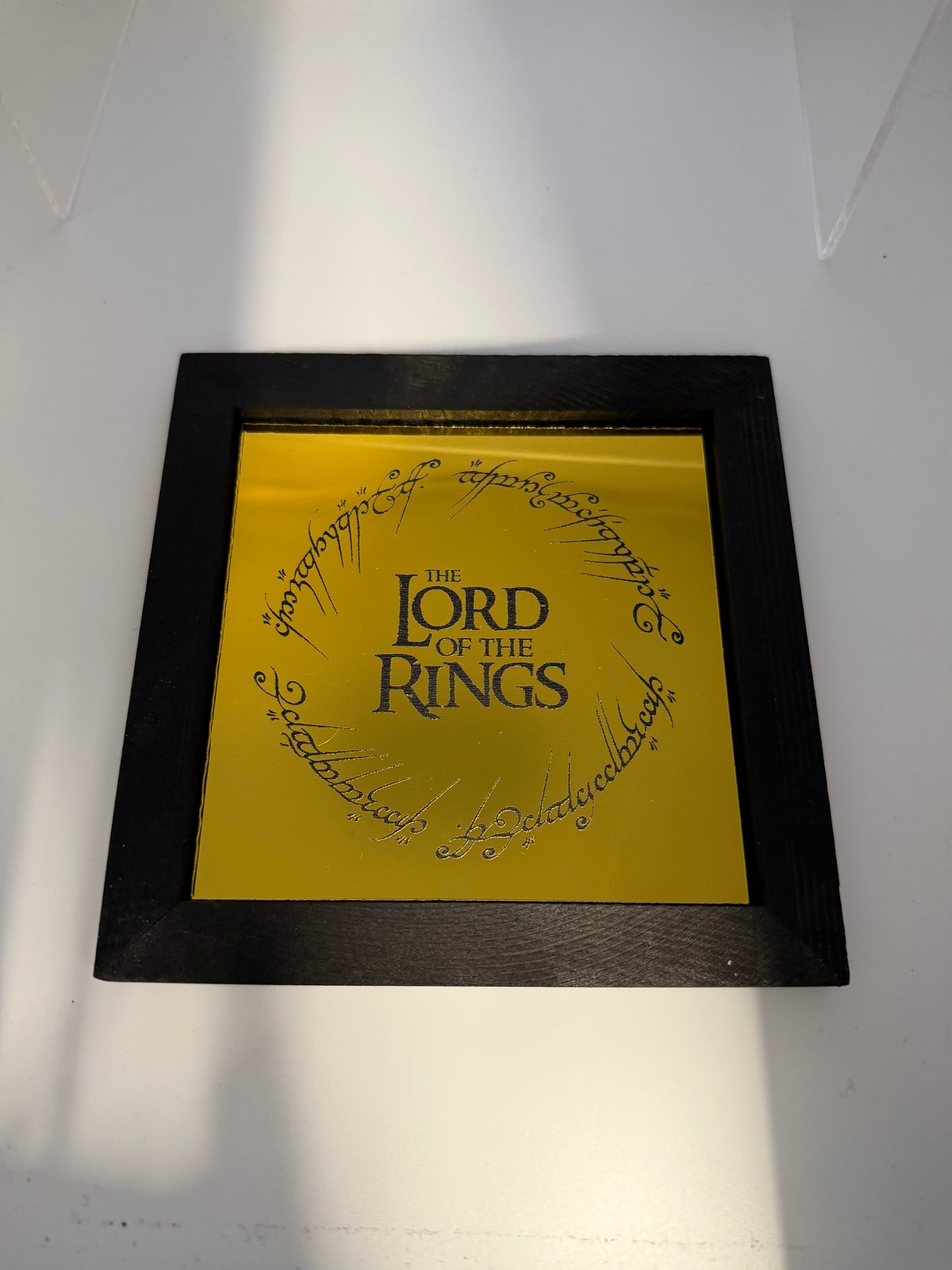 Lord of the Rings Wooden Framed Display 14.5x14.5cm