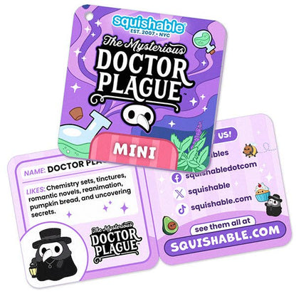Squishable - Mini Plague Doctor Plush Glow In the Dark