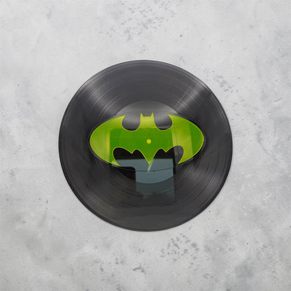 Batman Logo Record Art Black