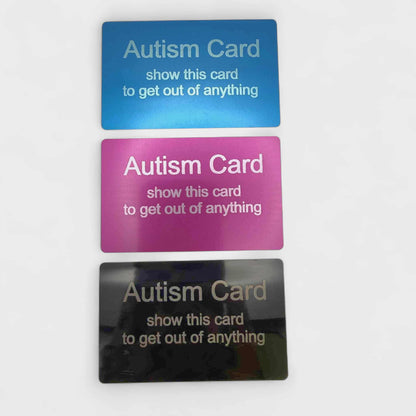 Autism Card – Funny Metal “Get Out of Anything” Card | Neurodivergent Gift for Autism Awareness