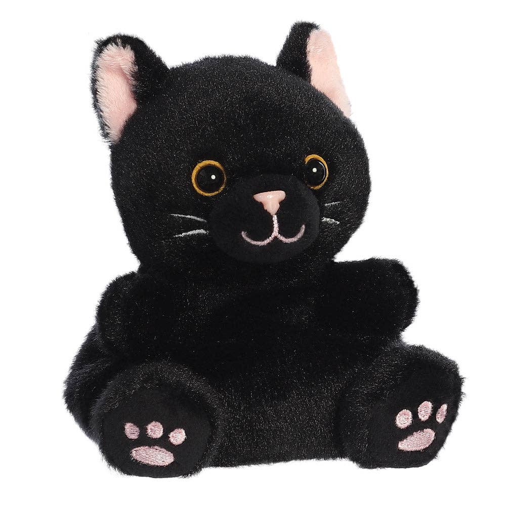 Palm Pals Twilight Black Cat Soft Toy #7