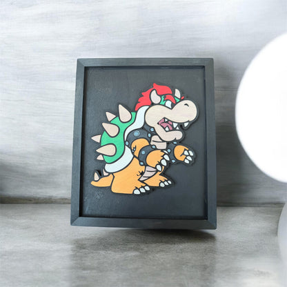 Super Mario: Bowser Wooden Display