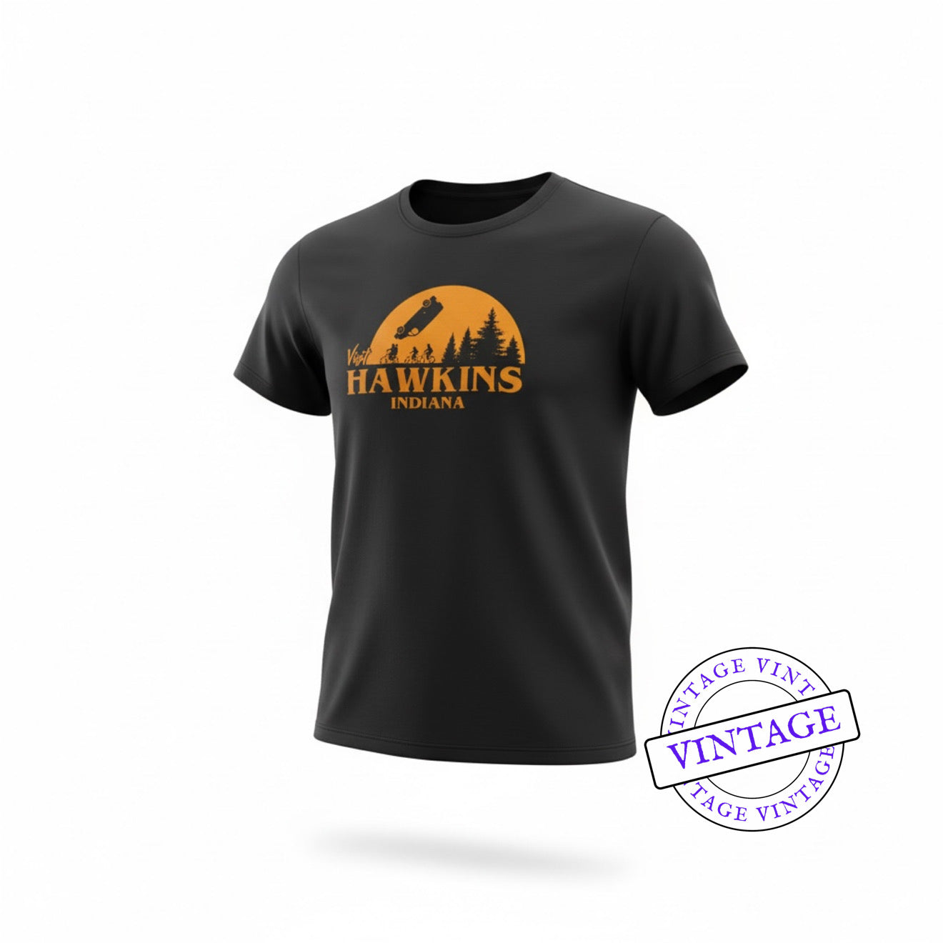 Stranger Things: Visit Hawkins Vintage T-shirt L