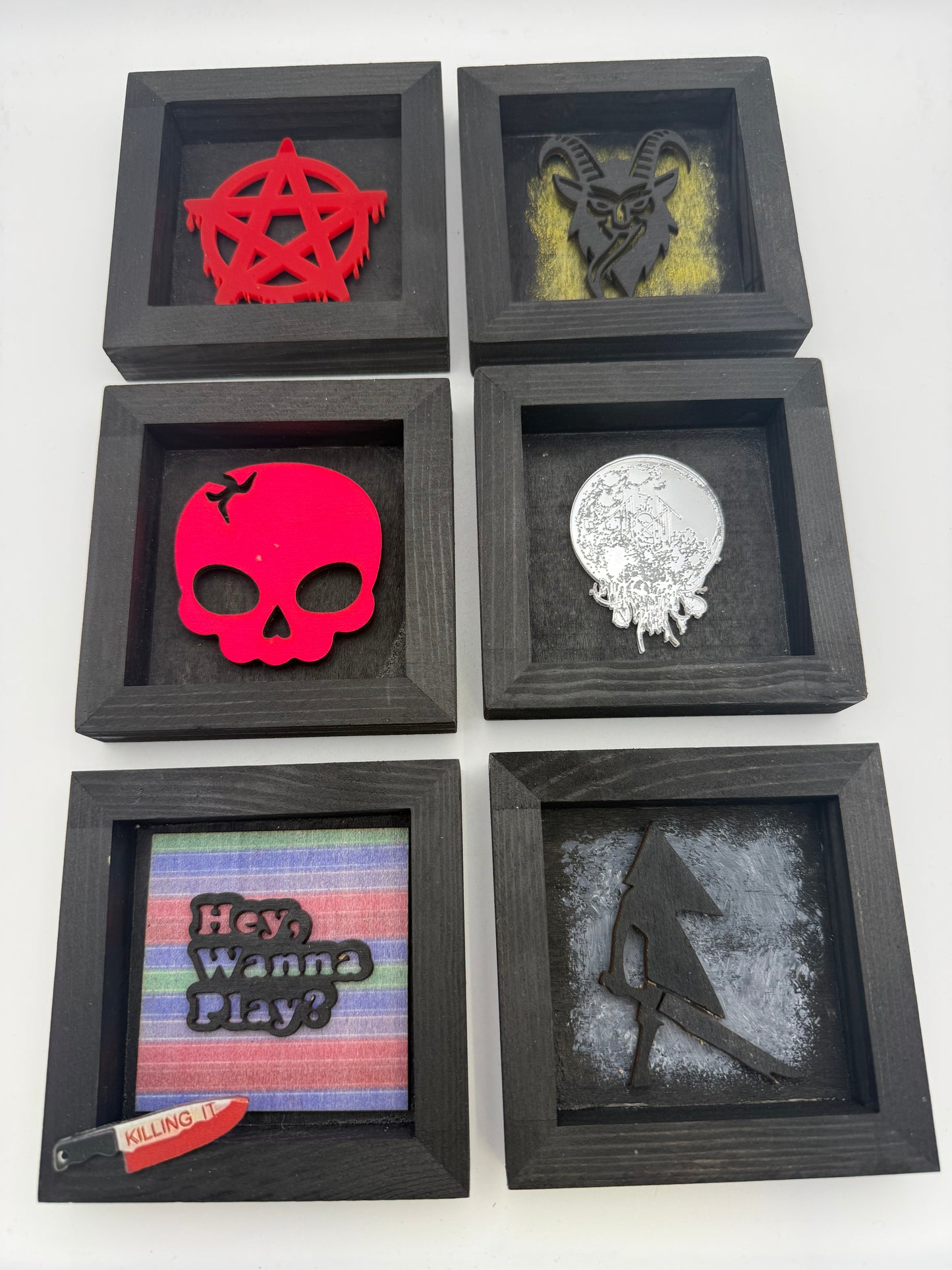 Mini Gothic Shadow Box Frames – Handmade Alternative Wall Art
