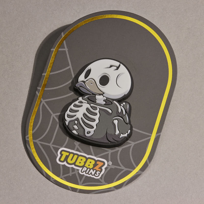 Skeleton TUBBZ Rubber Pin (Glow in the Dark)