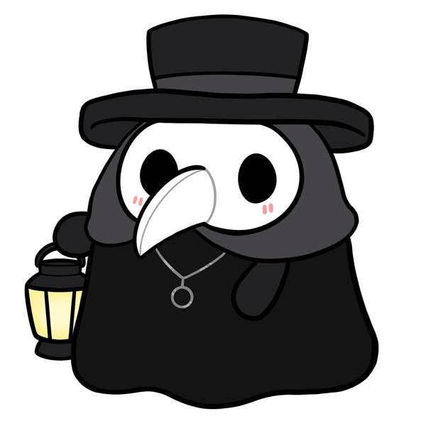 Squishable - Mini Plague Doctor Plush Glow In the Dark