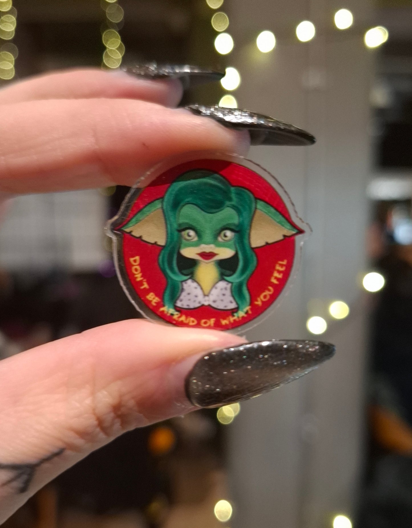 Greta Gremlin Pin Badge