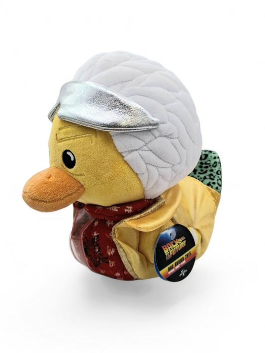 TUBBZ Official Doc Brown Collectible Duck Plushie- Back to the Future Edition