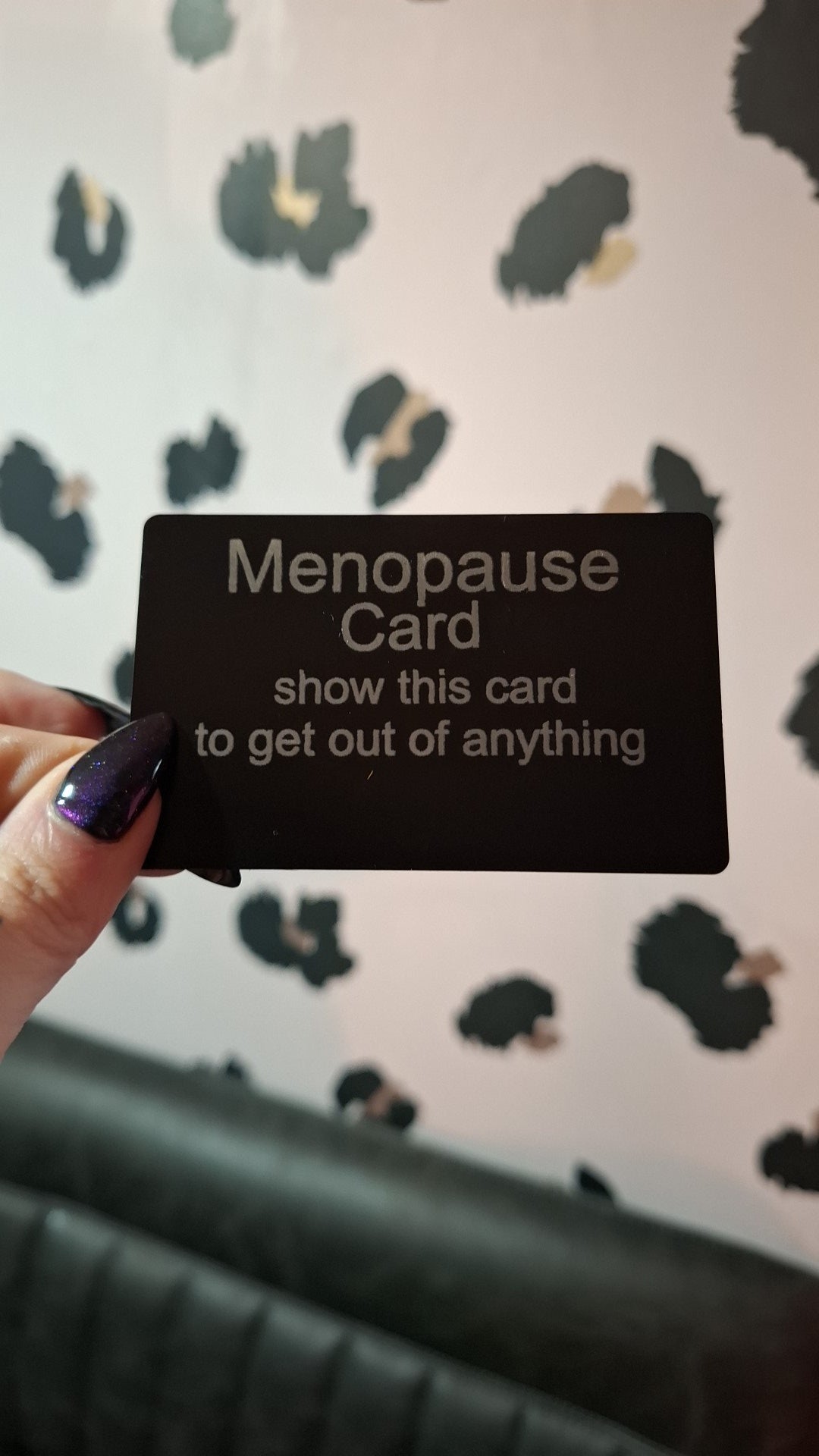 Menopause Card | Funny Novelty Wallet Card Gift