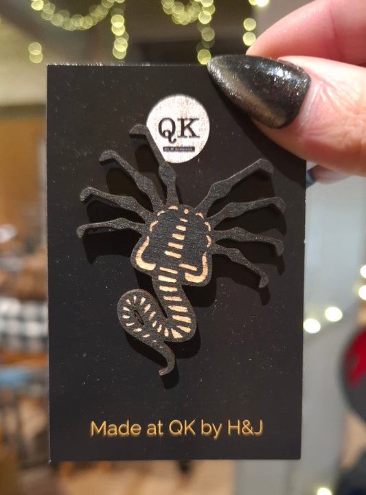 Face Hugger Pin Badge